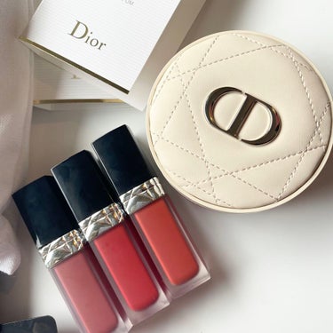 ルージュ ディオール フォーエヴァー リキッド 626 フォーエヴァー フェイマス/Dior/口紅を使ったクチコミ（2枚目）