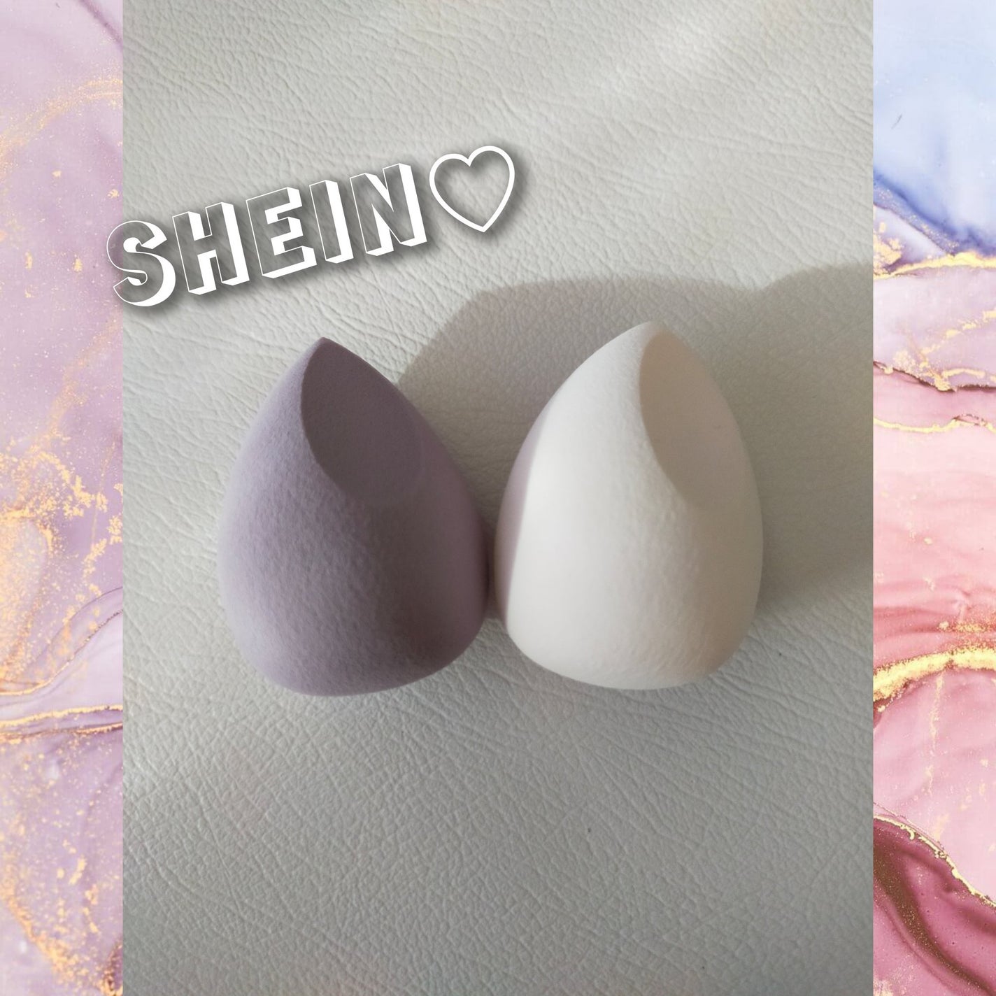 くろ on LIPS 「SHEINのメイクスポンジ♡ドライ&ウェット使用可能2個入で2..」(1枚目)