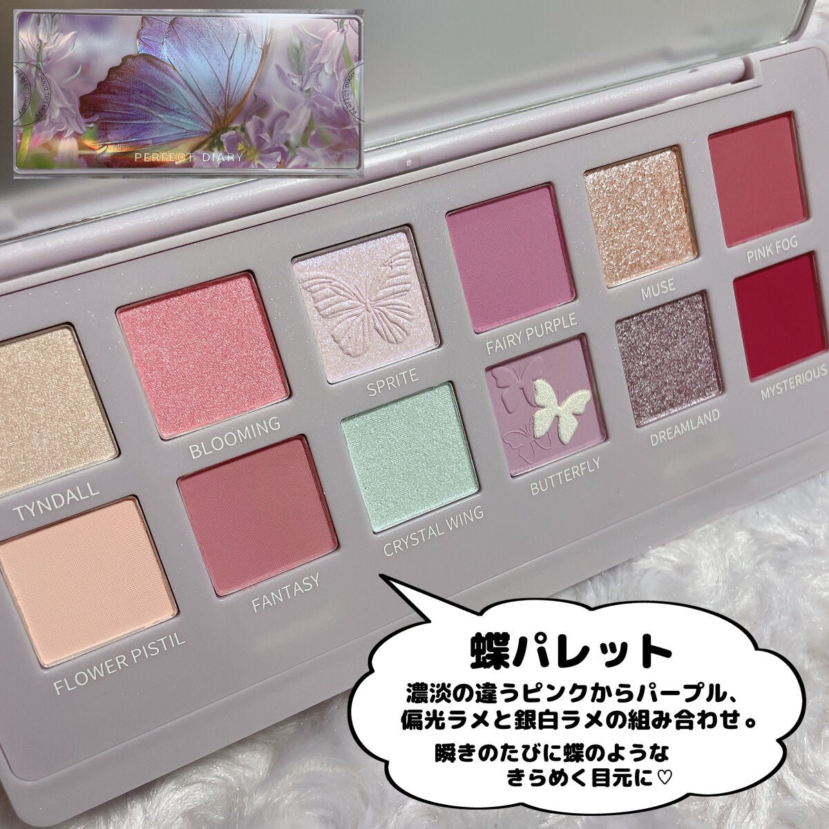 エクスプローラ12色 動物アイシャドウパレット/PERFECT DIARY/アイシャドウパレットを使ったクチコミ(4枚目)