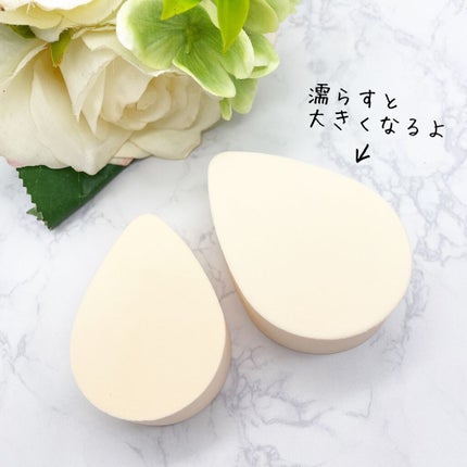 ハイドロ メイクアップスポンジ ウォータードロップ/THE TOOL LAB/パフ・スポンジを使ったクチコミ(4枚目)