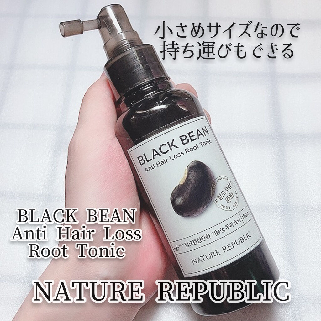 ブラックビーンアンチヘアロス頭皮トニック/ネイチャーリパブリック/頭皮ローションを使ったクチコミ（3枚目）