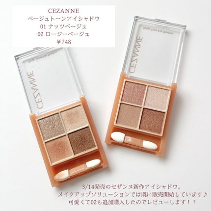 ベージュトーンアイシャドウ/CEZANNE/アイシャドウパレットを使ったクチコミ(2枚目)