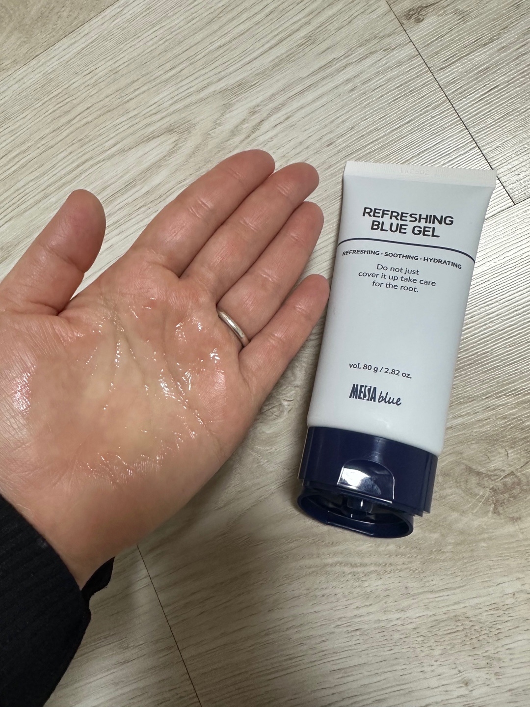 メサブルーリフレッシングブルージェル/MESAblue/フェイスクリームを使ったクチコミ（1枚目）