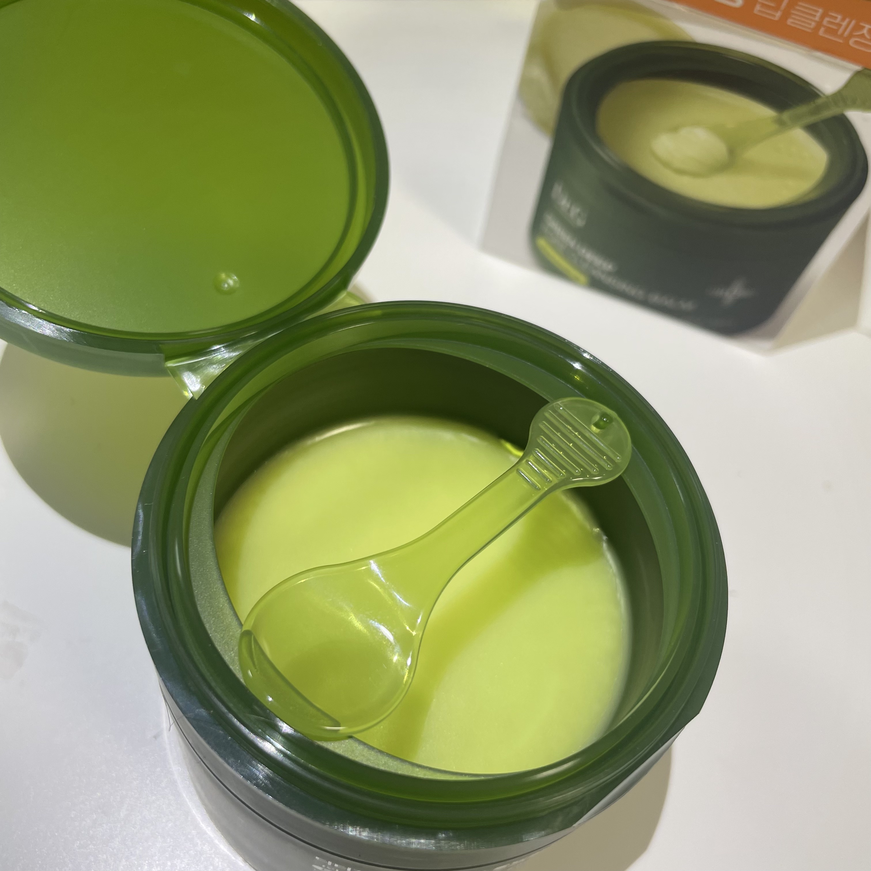 グリーンディープポアクレンジングバーム/Dr.G/クレンジングバームを使ったクチコミ（2枚目）