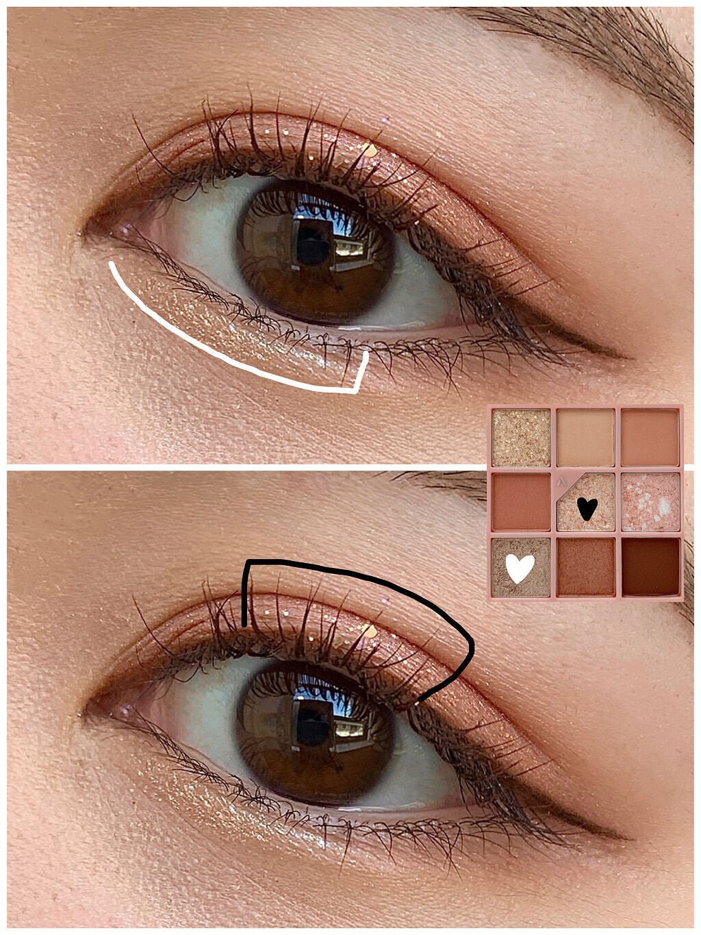 グリッターペディアアイパレット/unleashia/アイシャドウパレットを使ったクチコミ(3枚目)