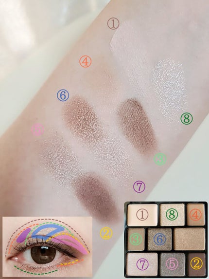 ムードアイシャドウパレット/GENE TOKYO/アイシャドウパレットを使ったクチコミ(5枚目)