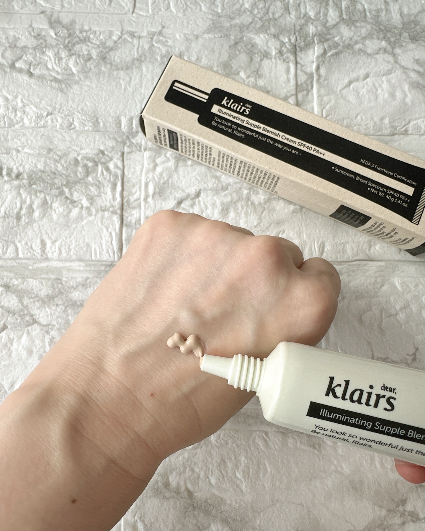 イルミネーティングサプルブレミッシュクリーム(40ml)/Klairs/化粧下地を使ったクチコミ（2枚目）