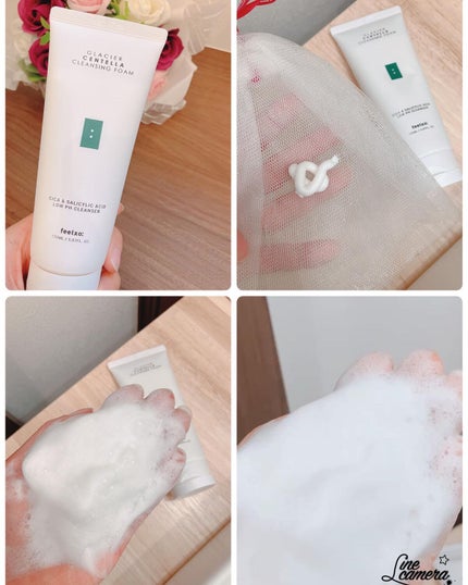 GLACIER CENTELLA CLEANSING FOAM/feelxo/クレンジングクリームを使ったクチコミ(4枚目)