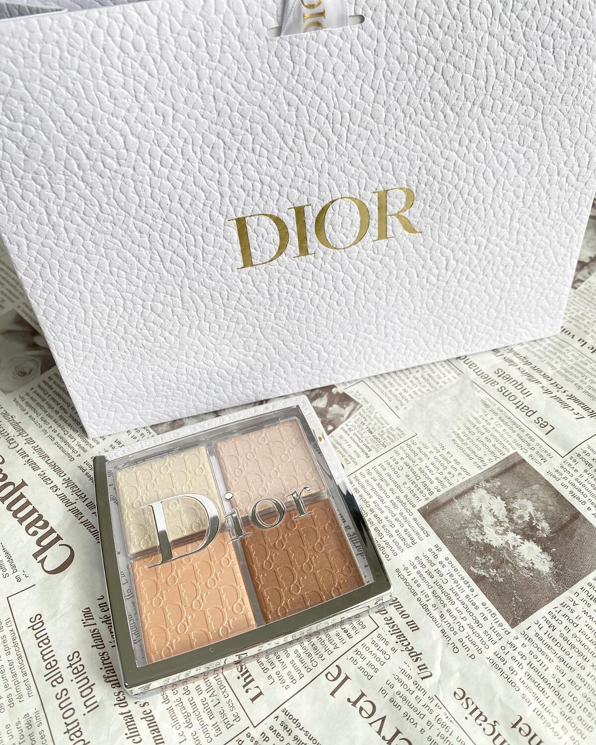 ディオール バックステージ フェイス グロウ パレット/Dior/ハイライトを使ったクチコミ(1枚目)