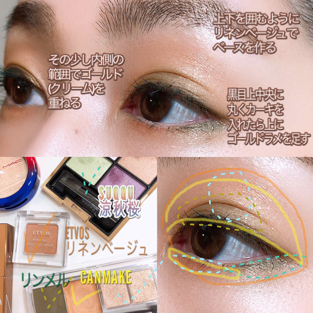 ペンシルアイライナー カーキ/＆be/ペンシルアイライナーを使ったクチコミ（3枚目）