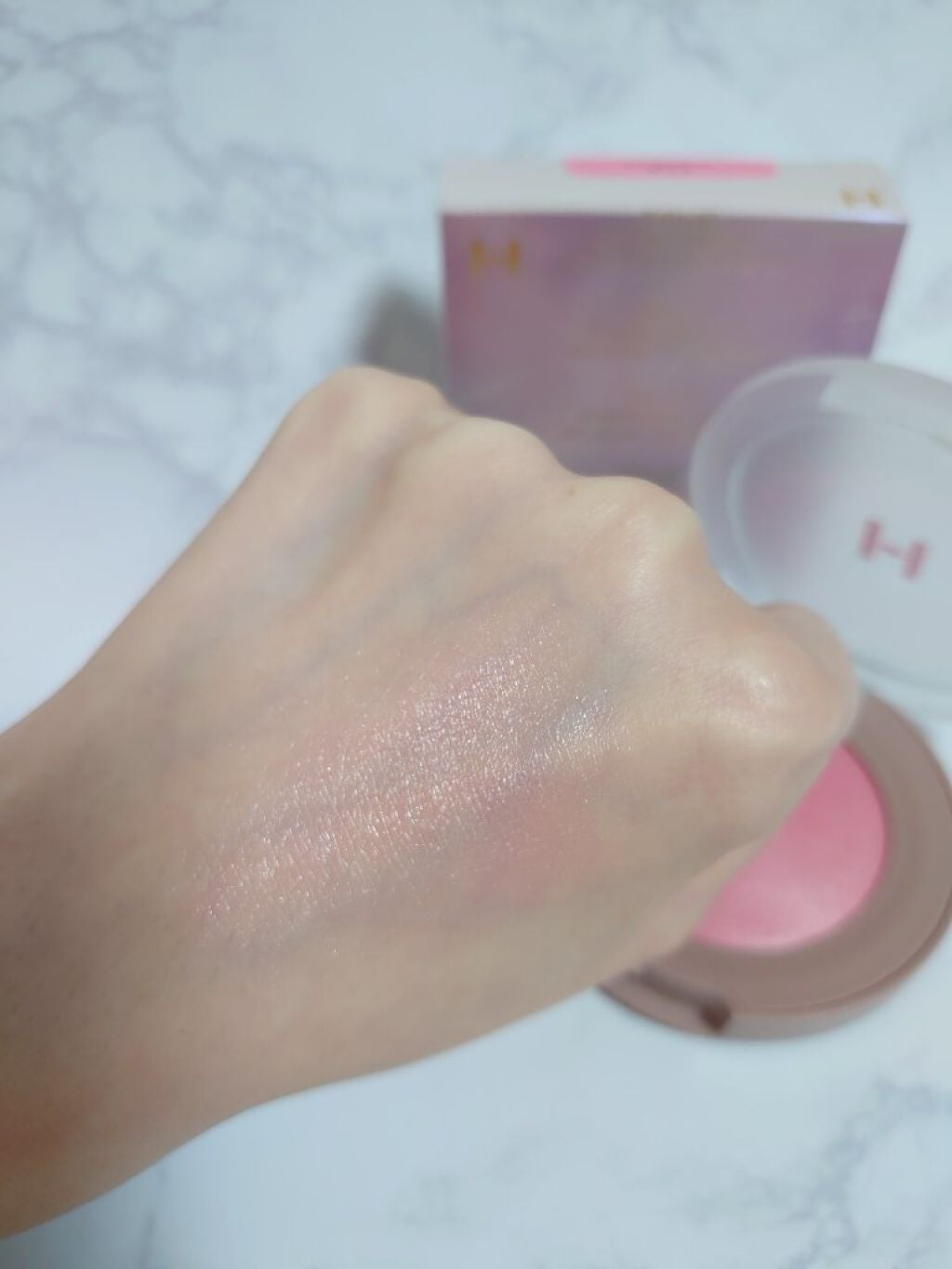 トゥルーディメンショングロウチーク/hince/パウダーチークを使ったクチコミ(3枚目)