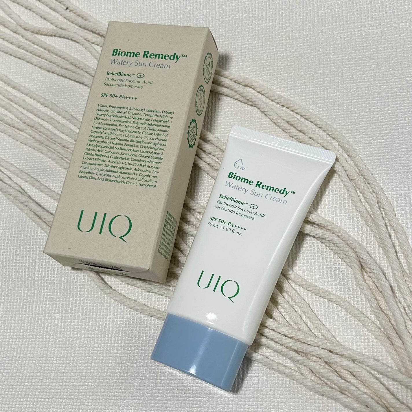 バイオームレメディ ウォータリーサンクリーム/UIQ/日焼け止めクリームを使ったクチコミ(1枚目)