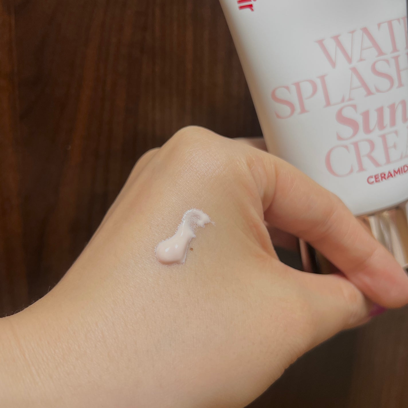 ウォータースプラッシュサンクリーム セラミド/espoir/日焼け止めクリームを使ったクチコミ(2枚目)