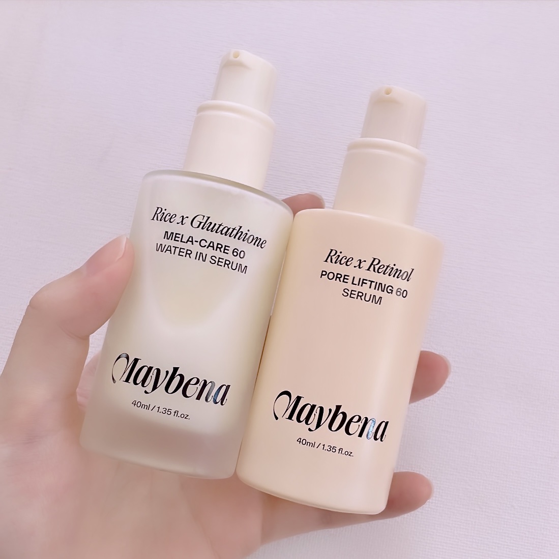 ライスXレチノール フォアリフティング 60セラム/MAYBENA/美容液を使ったクチコミ（2枚目）