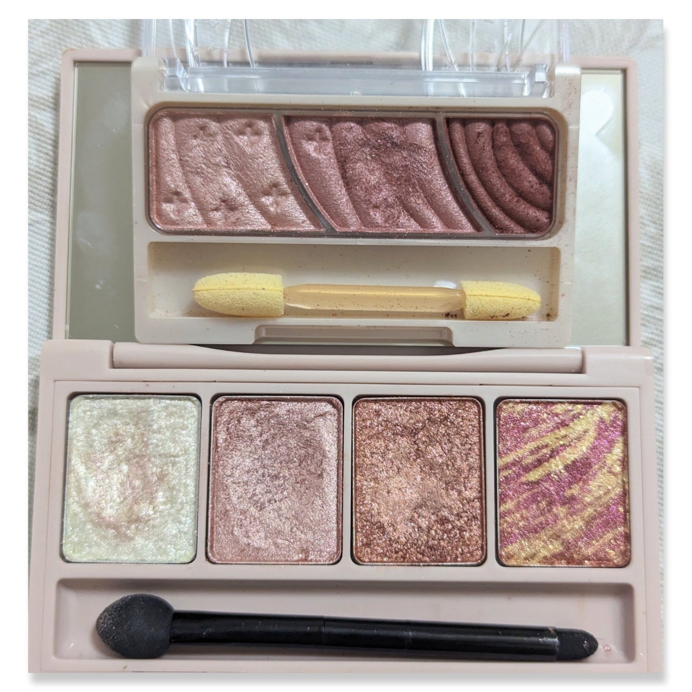 トーンアップアイシャドウ/CEZANNE/アイシャドウパレットを使ったクチコミ(3枚目)