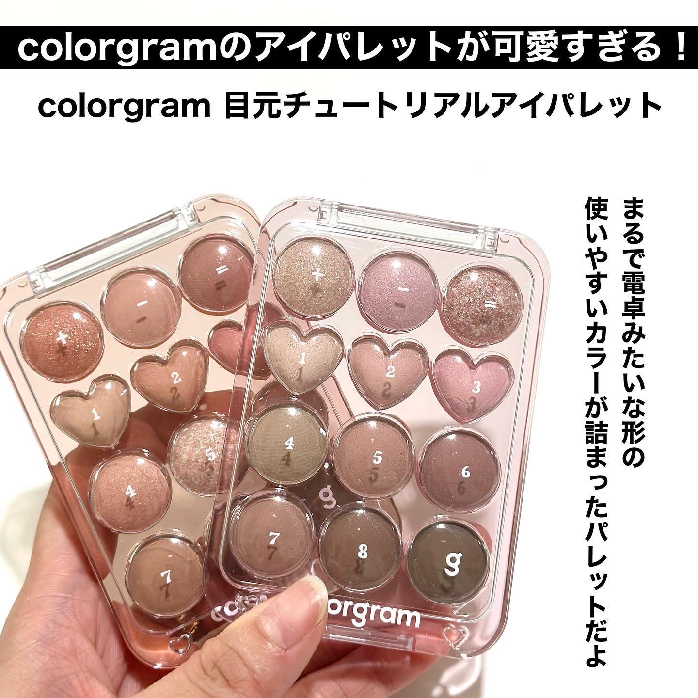 目元チュートリアルアイパレット/Colorgram/アイシャドウパレットを使ったクチコミ（2枚目）
