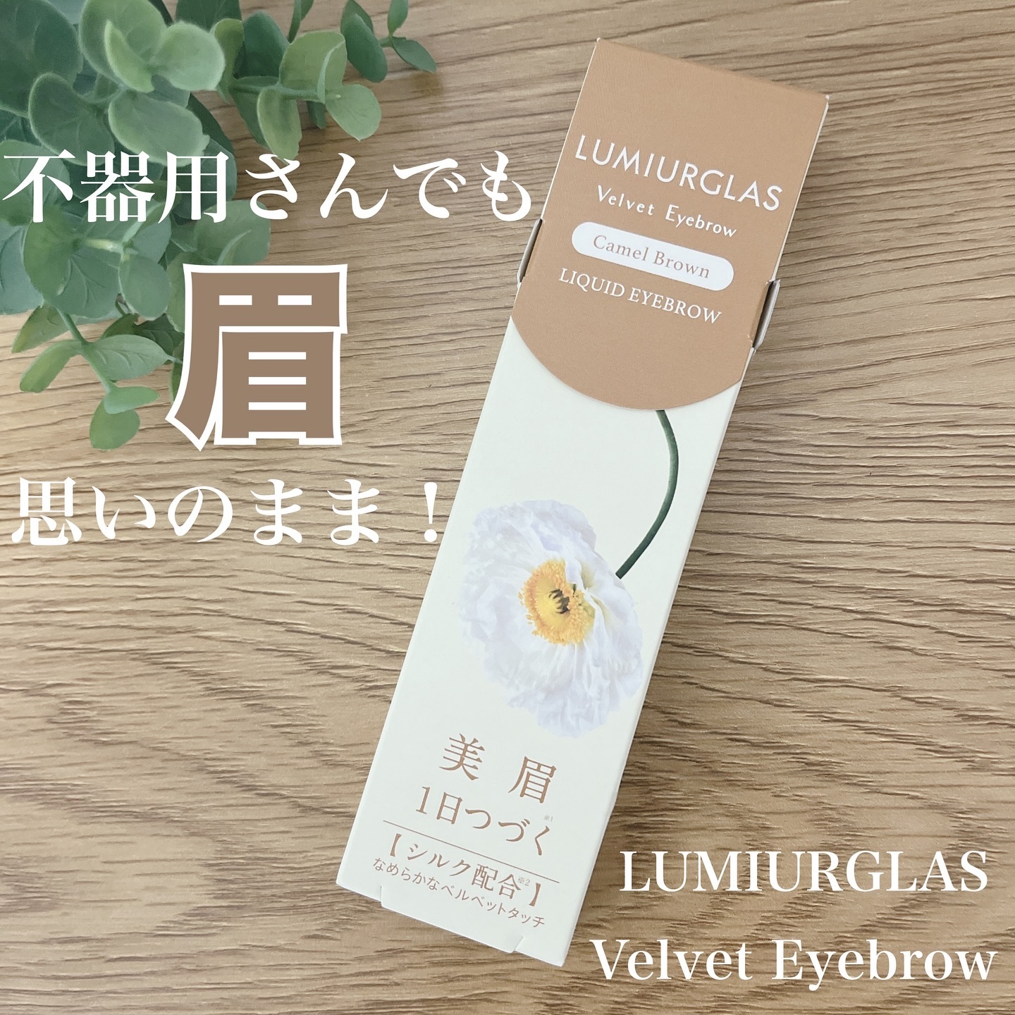 ベルベットアイブロウ/LUMIURGLAS/リキッドアイブロウを使ったクチコミ（1枚目）