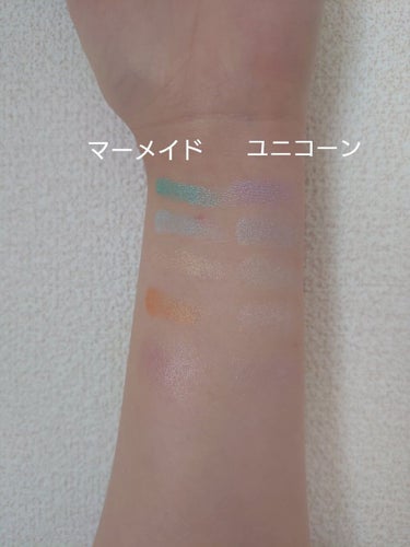 ハートハイライター ユニコーンハート/MAKEUP REVOLUTION/ハイライトを使ったクチコミ（3枚目）