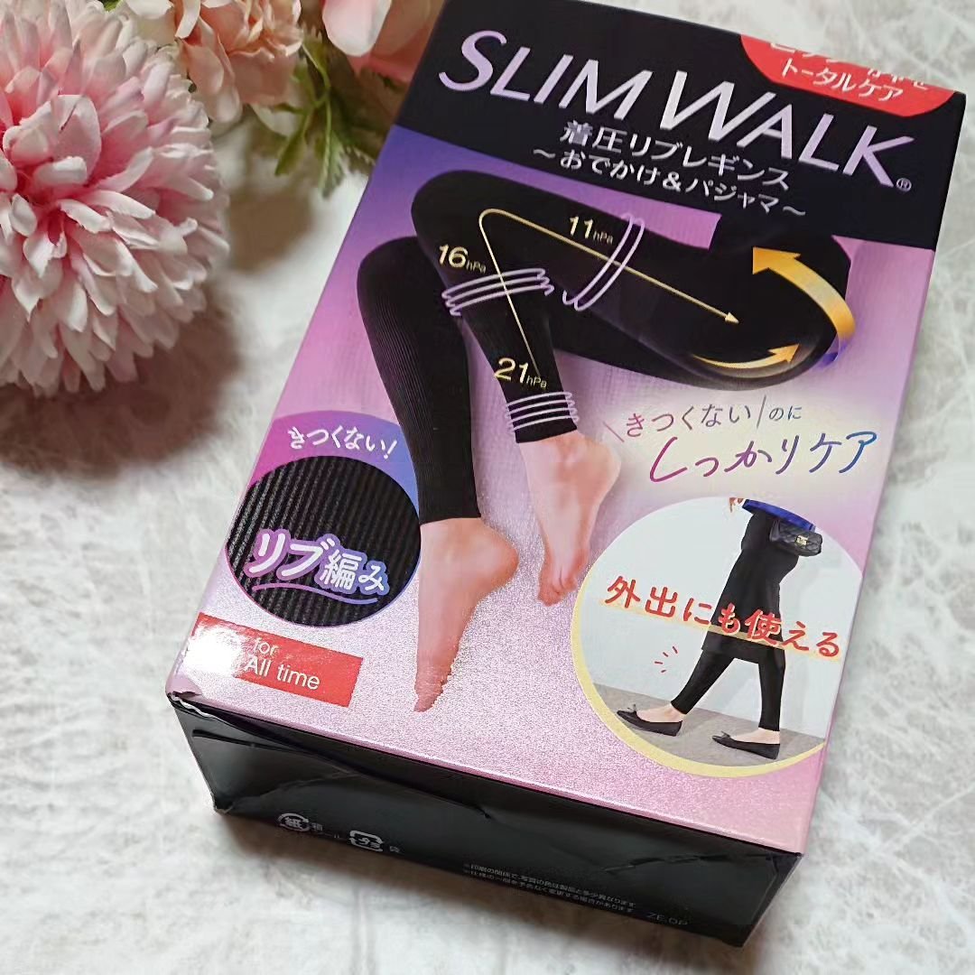 着圧リブレギンス ML/SLIMWALK/着圧ソックス・レギンスを使ったクチコミ（1枚目）