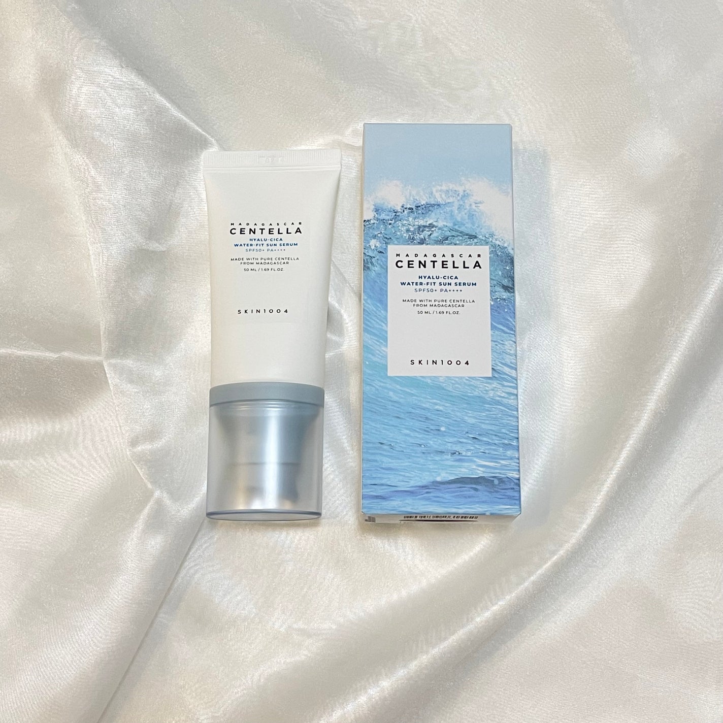 ヒアルーシカ ウォーターフィット サンセラム/SKIN1004/日焼け止めローションを使ったクチコミ(1枚目)