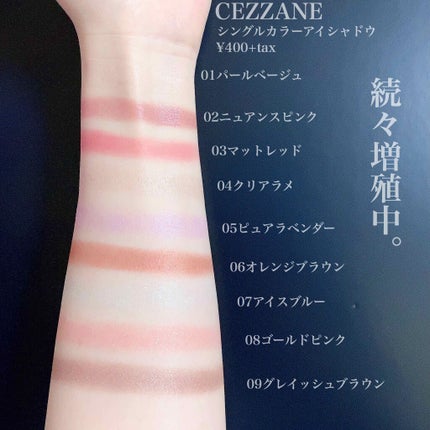 シングルカラーアイシャドウ/CEZANNE/単色アイシャドウを使ったクチコミ(3枚目)