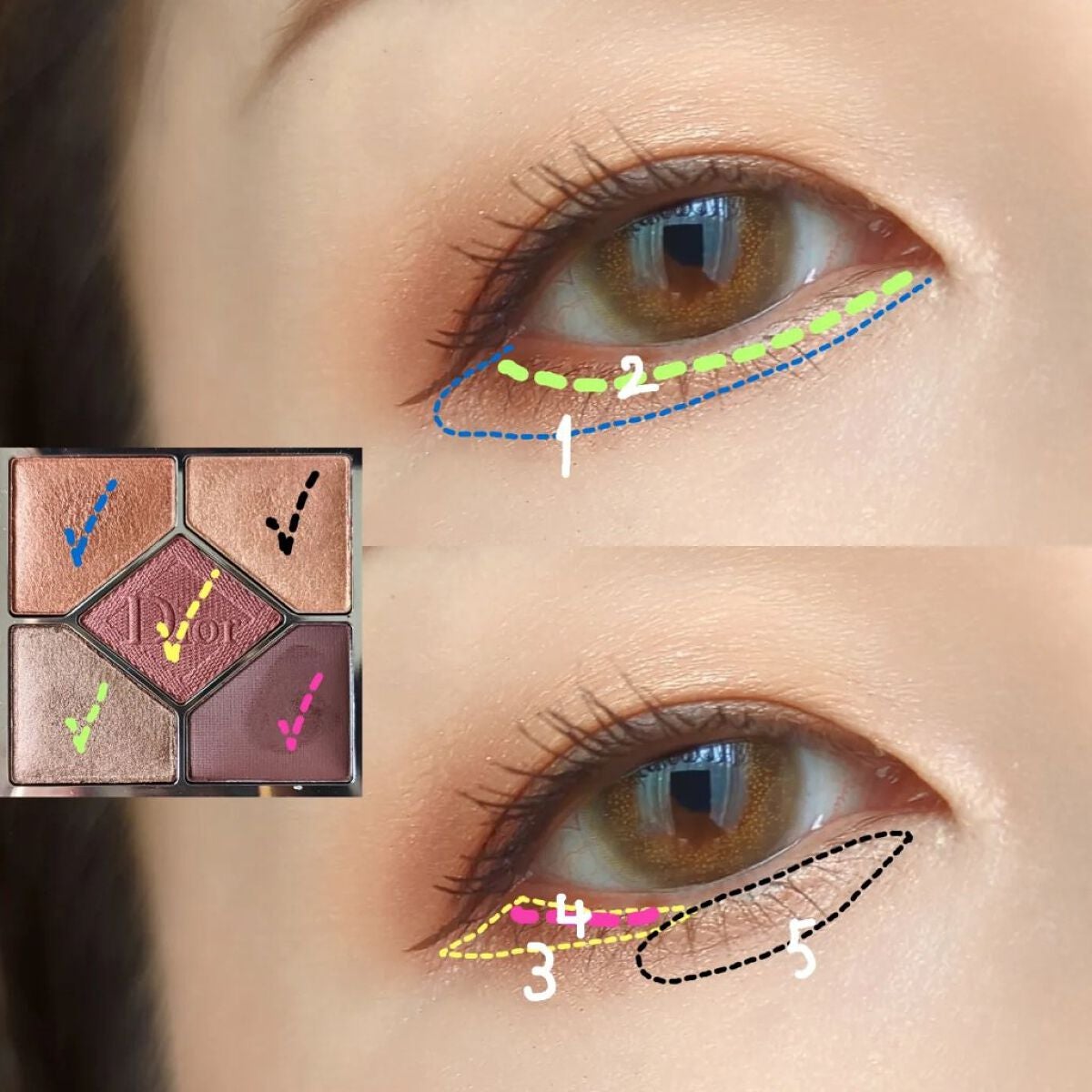 【旧】サンク クルール クチュール/Dior/アイシャドウパレットを使ったクチコミ(4枚目)