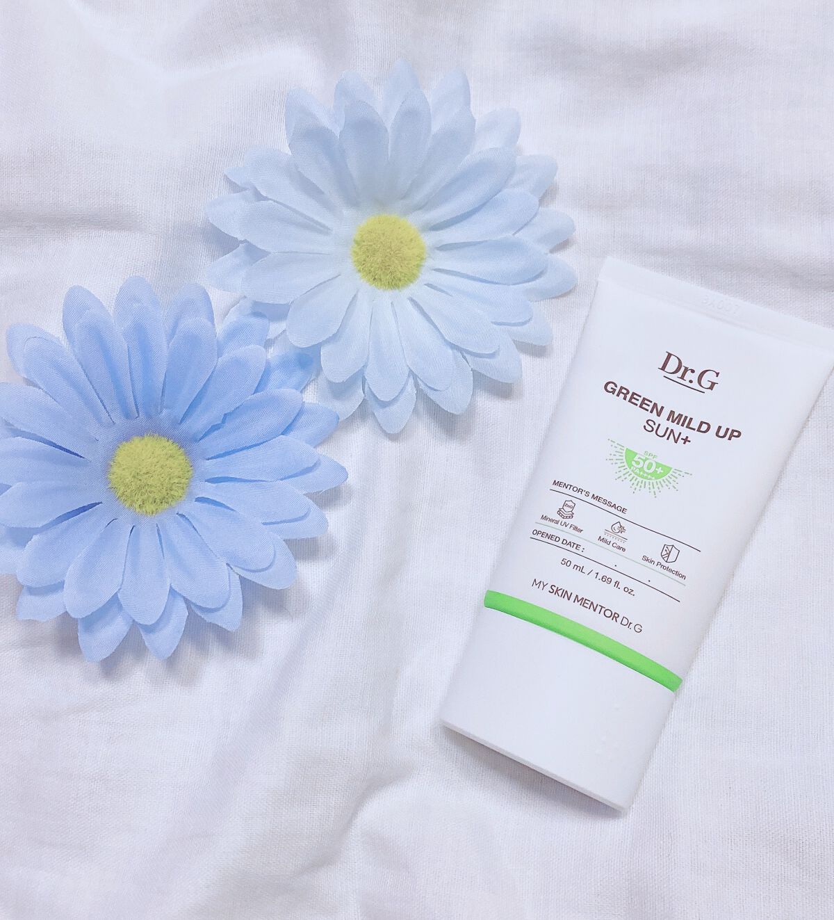 グリーンマイルドアップサンプラス/Dr.G/日焼け止めクリームを使ったクチコミ（1枚目）