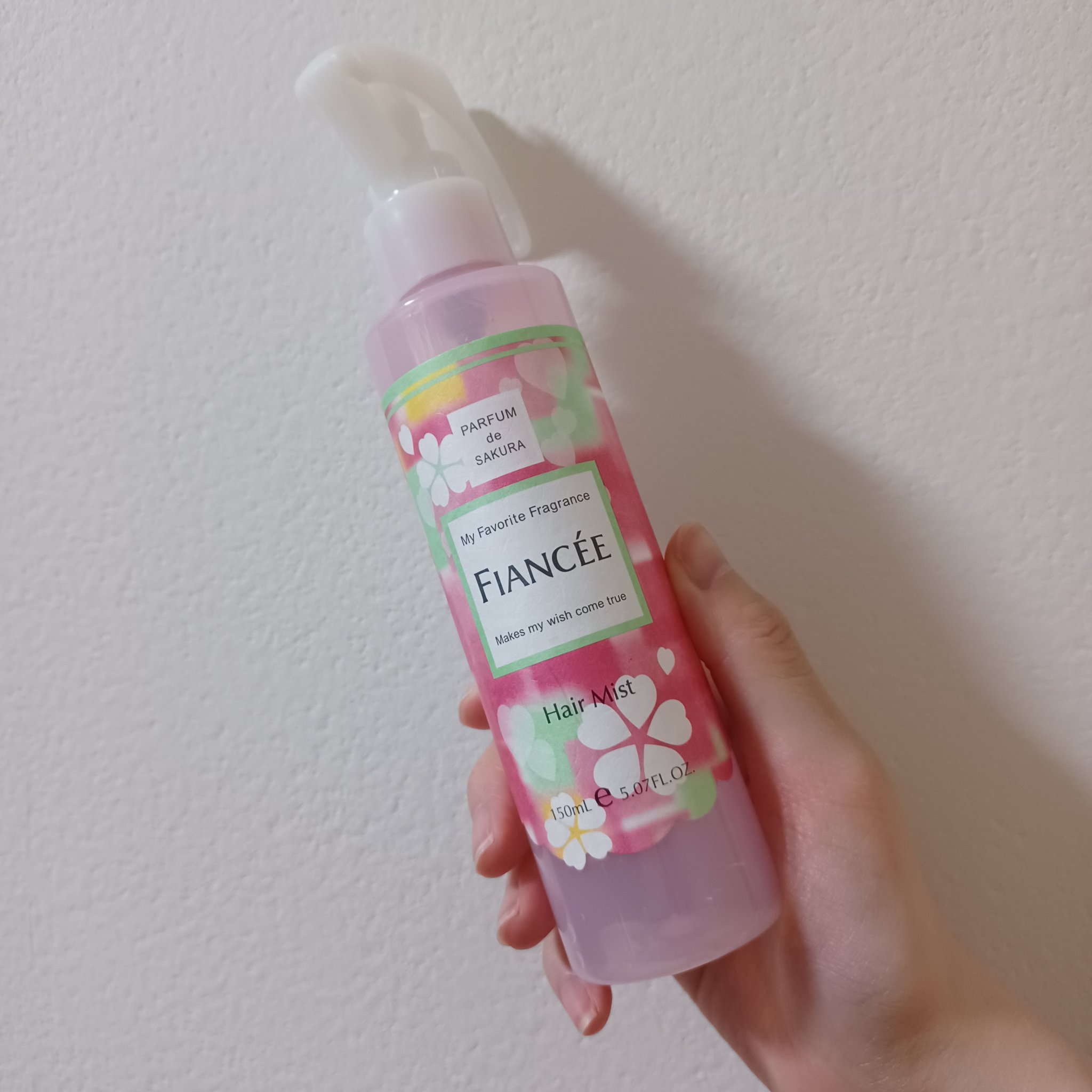 フレグランスヘアミスト さくらの香り/フィアンセ/ヘアミストを使ったクチコミ（1枚目）