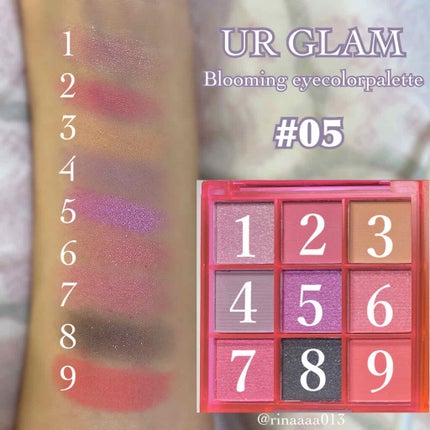 UR GLAM BLOOMING EYE COLOR PALETTE/U R GLAM/アイシャドウパレットを使ったクチコミ(4枚目)