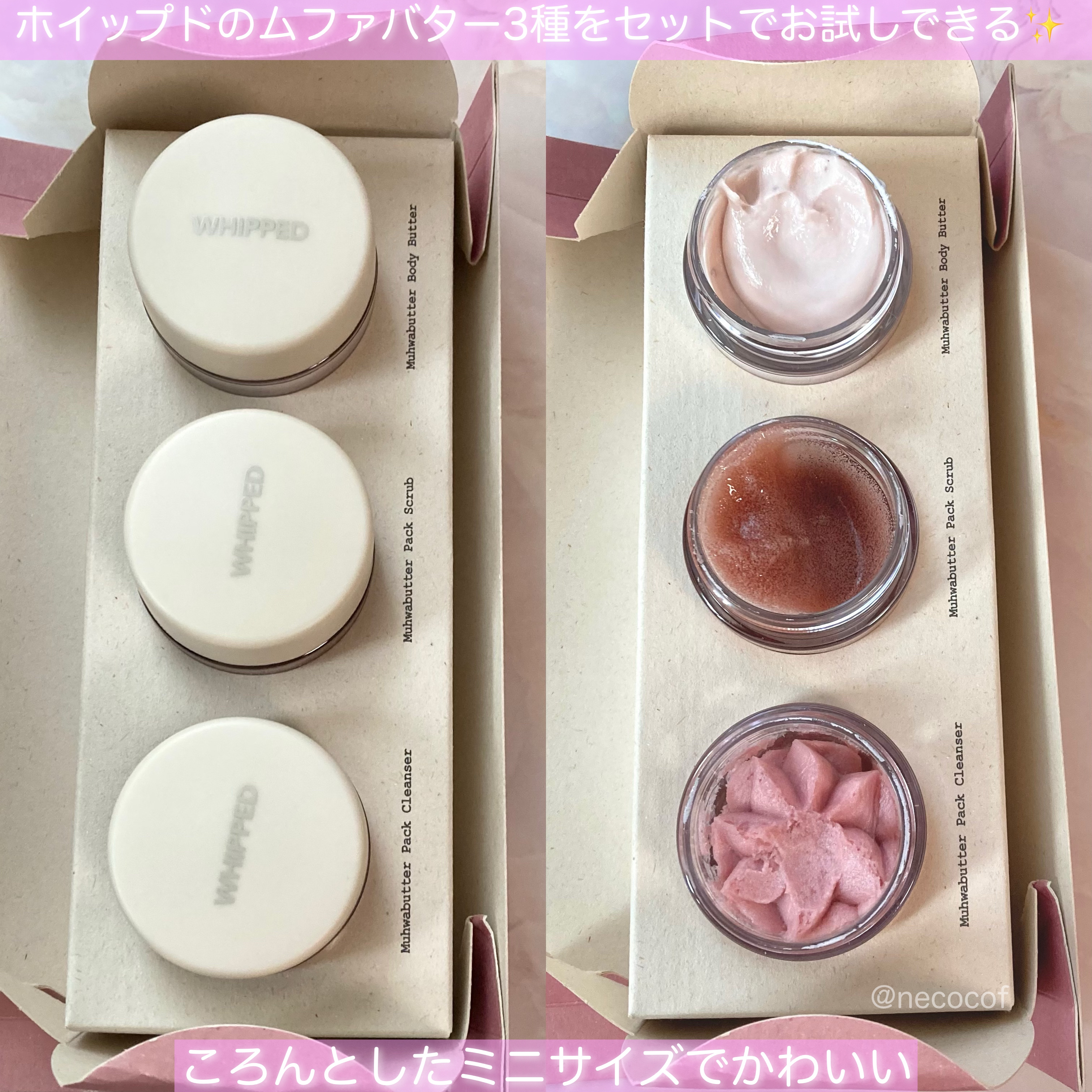 ホイップドムファバターディスカバリーセット/WHIPPED/スキンケアキットを使ったクチコミ（3枚目）