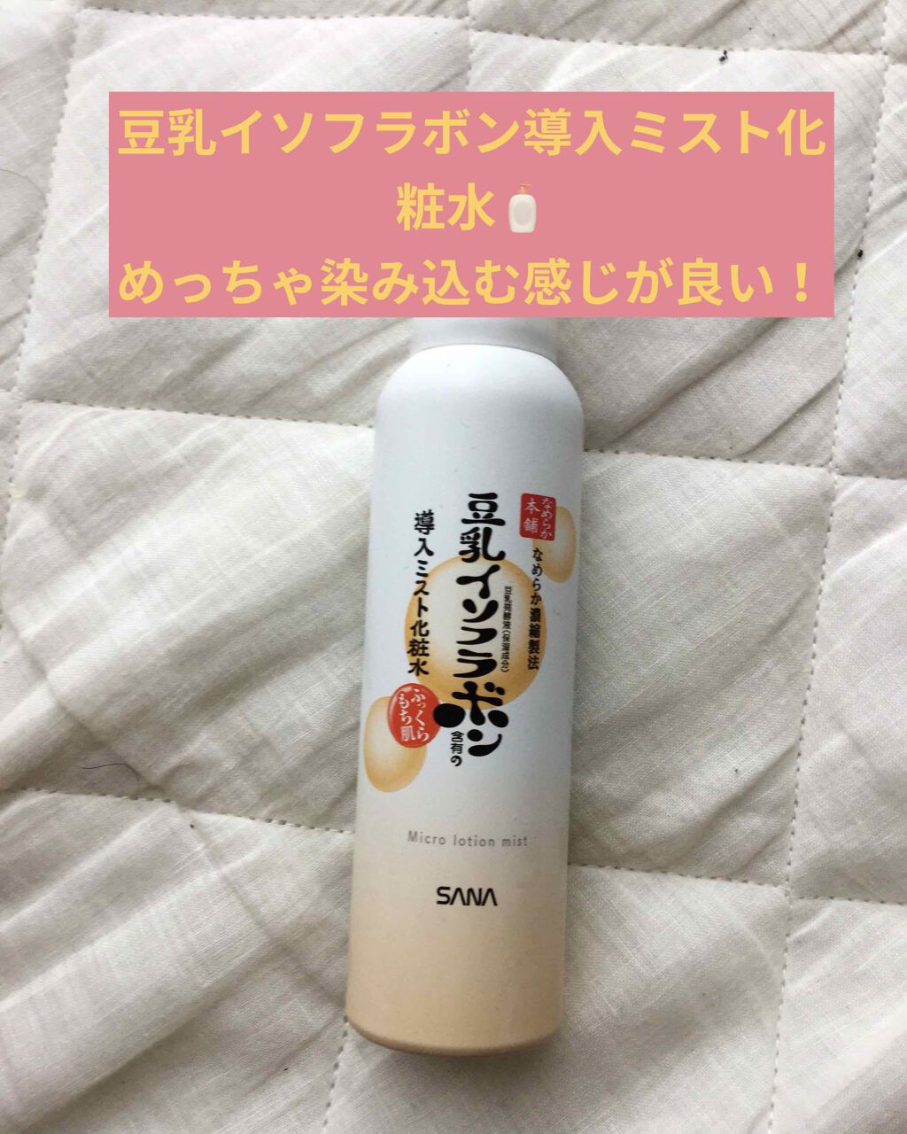 ⛩蛇喰   星麗子🦊 on LIPS 「この前買った、豆乳イソフラボン導入ミスト化粧水が良い!超ミクロ..」(1枚目)