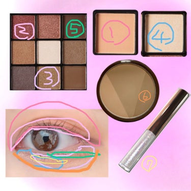 UR GLAM　BLOOMING EYE COLOR PALETTE/U R GLAM/アイシャドウパレットを使ったクチコミ（2枚目）