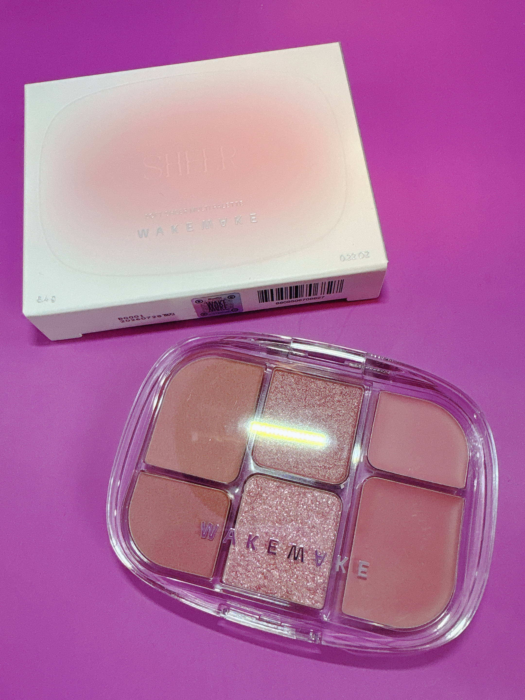 ソフトシアーマルチパレット/wakemake/アイシャドウパレットを使ったクチコミ（2枚目）