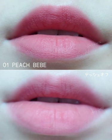 シフォンブラーティント 01 PEACH BEBE/CLIO/口紅の画像