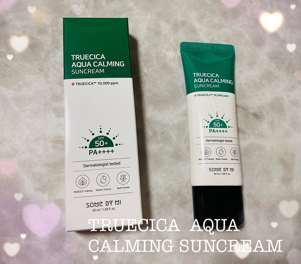 TRUECICA アクアカーミング日焼け止め/SOME BY MI/日焼け止めクリームを使ったクチコミ(1枚目)