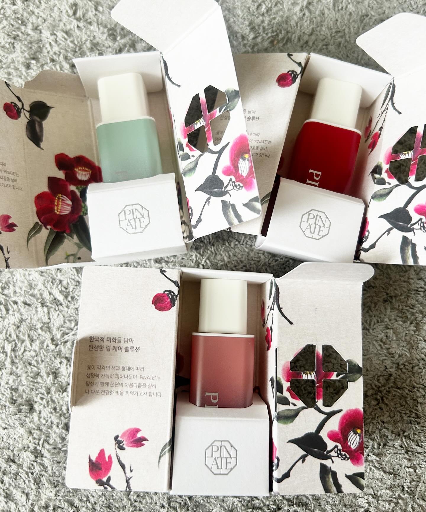 ナチュラルブルームリップオイルセラム 3色セット/PINATE/リップグロスを使ったクチコミ（1枚目）