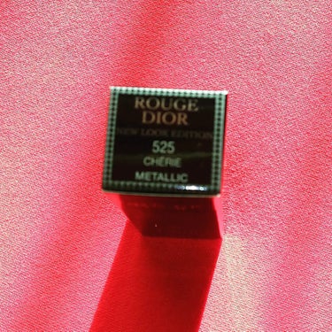 ルージュ ディオール 525 シェリー メタリック<ニュー ルック エディション>（生産終了）/Dior/口紅を使ったクチコミ（3枚目）