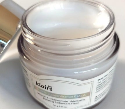 フレッシュリージュースドビタミンEマスク(90g)/Klairs/フェイスクリームを使ったクチコミ(2枚目)