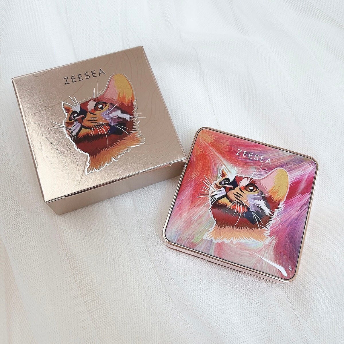 アニマルアイシャドウ(4シェード)/ZEESEA/アイシャドウパレットを使ったクチコミ(4枚目)