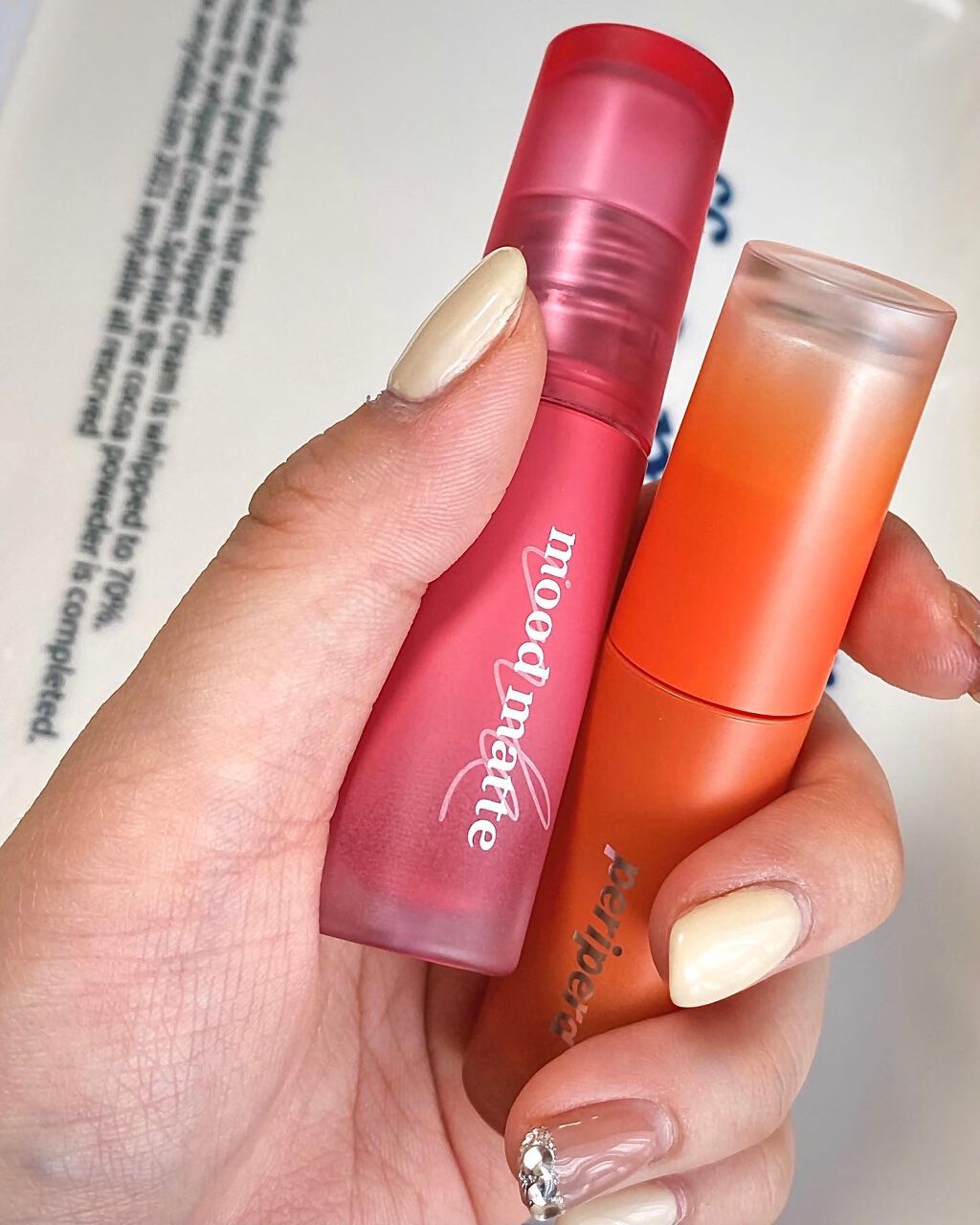 インク ムード ドロップ ティント 07 コーラルレベル/PERIPERA/リップグロスを使ったクチコミ（1枚目）