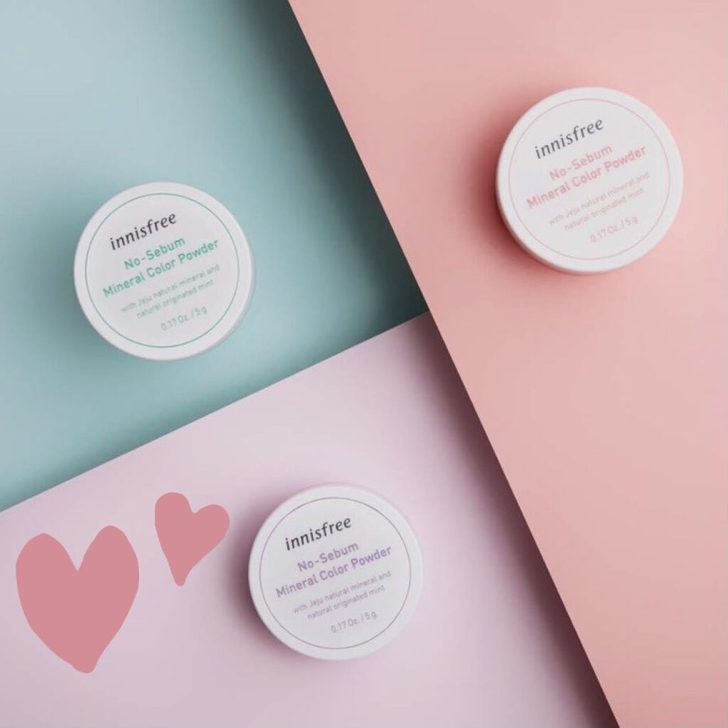 ノーセバム　ミネラルカラーパウダー　 03 ピーチ（旧）/innisfree/ルースパウダーを使ったクチコミ（1枚目）