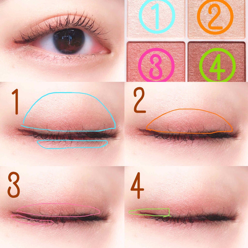 シルキースフレアイズ/キャンメイク/アイシャドウパレットを使ったクチコミ(2枚目)