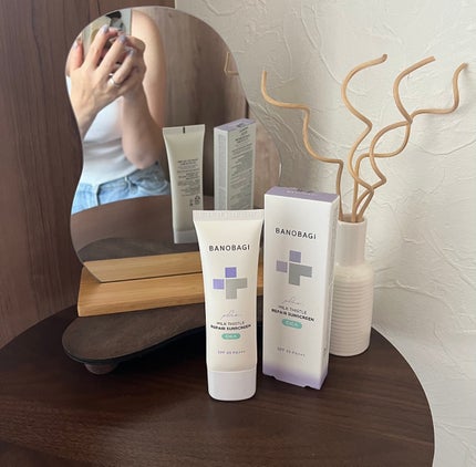 ミルクシスルリペアシカサンスクリーンプラス/BANOBAGI/日焼け止めミルクを使ったクチコミ(1枚目)