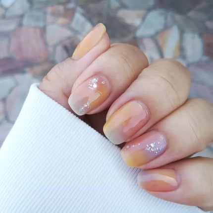 硝子ネイル 煉瓦/funme+ME/マニキュアの画像