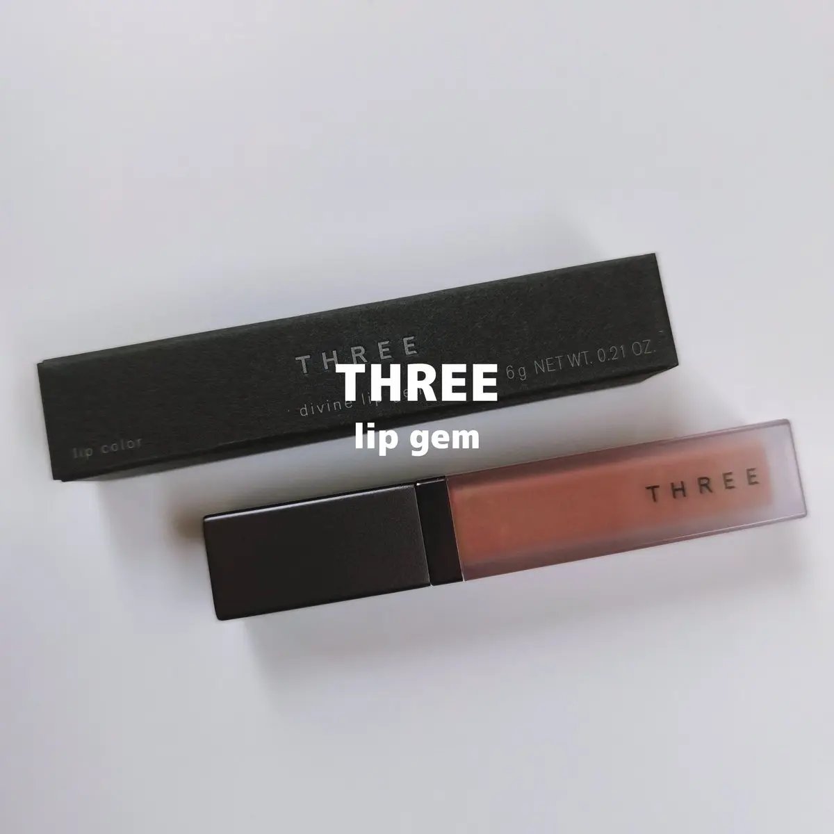 THREE ディヴァインリップジェム 07 CHARISMA KISS/THREE/口紅を使ったクチコミ（1枚目）