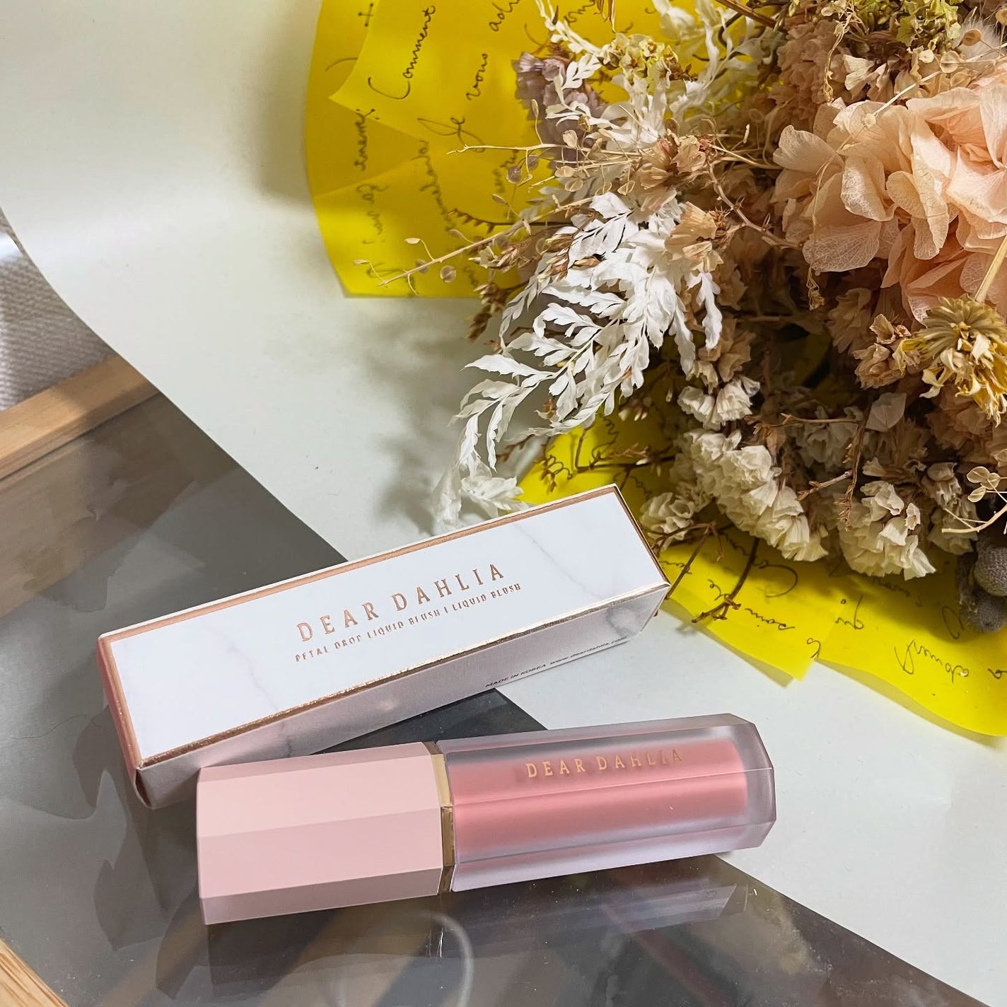ペタルドロップリキッドブラッシャー/DEAR DAHLIA/リキッドチークを使ったクチコミ(1枚目)