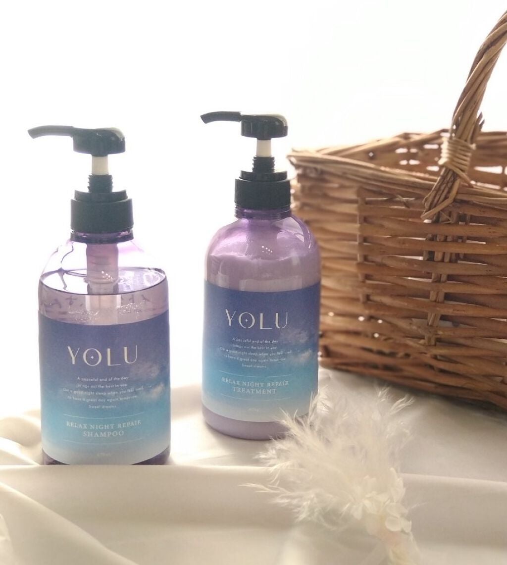 リラックスナイトリペア シャンプー/トリートメント/YOLU/市販シャンプーを使ったクチコミ(1枚目)
