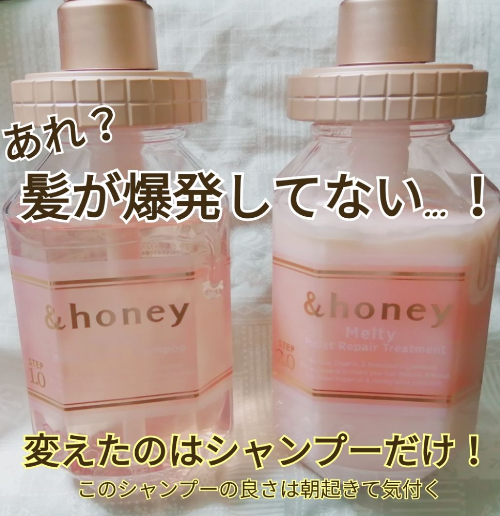 &honey Melty モイストリペア シャンプー1.0／モイストリペア ヘアトリートメント2.0/&honey/市販シャンプーを使ったクチコミ（1枚目）