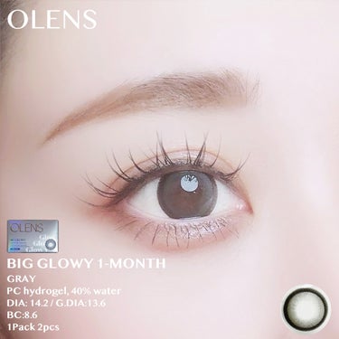 Eyelighter Glowy 1Month/OLENS/カラーコンタクトレンズを使ったクチコミ（2枚目）