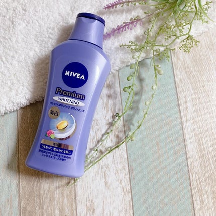 プレミアムボディミルク ホワイトニング【医薬部外品】 /ニベア/ボディミルクを使ったクチコミ(1枚目)
